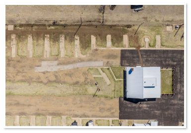 aerial view of our rv park