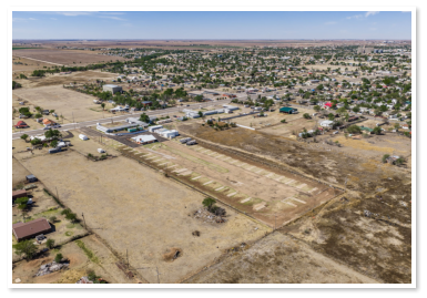aerial view of our rv park and surrounding area