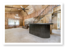 living room with a bar area