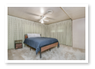 one of the bedrooms in our rental home