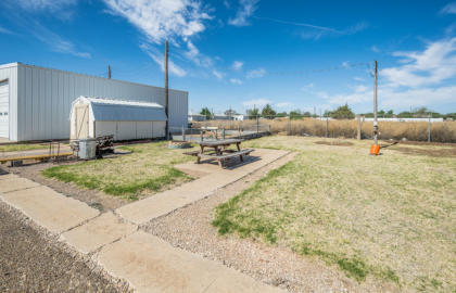 a picnic table at one of our rv sites