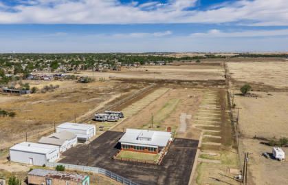 aerial view of our spacious sites that will accomodate big rigs