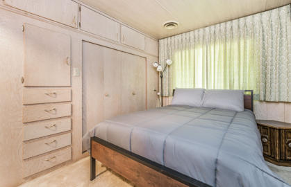 one of the bedrooms in our rental house